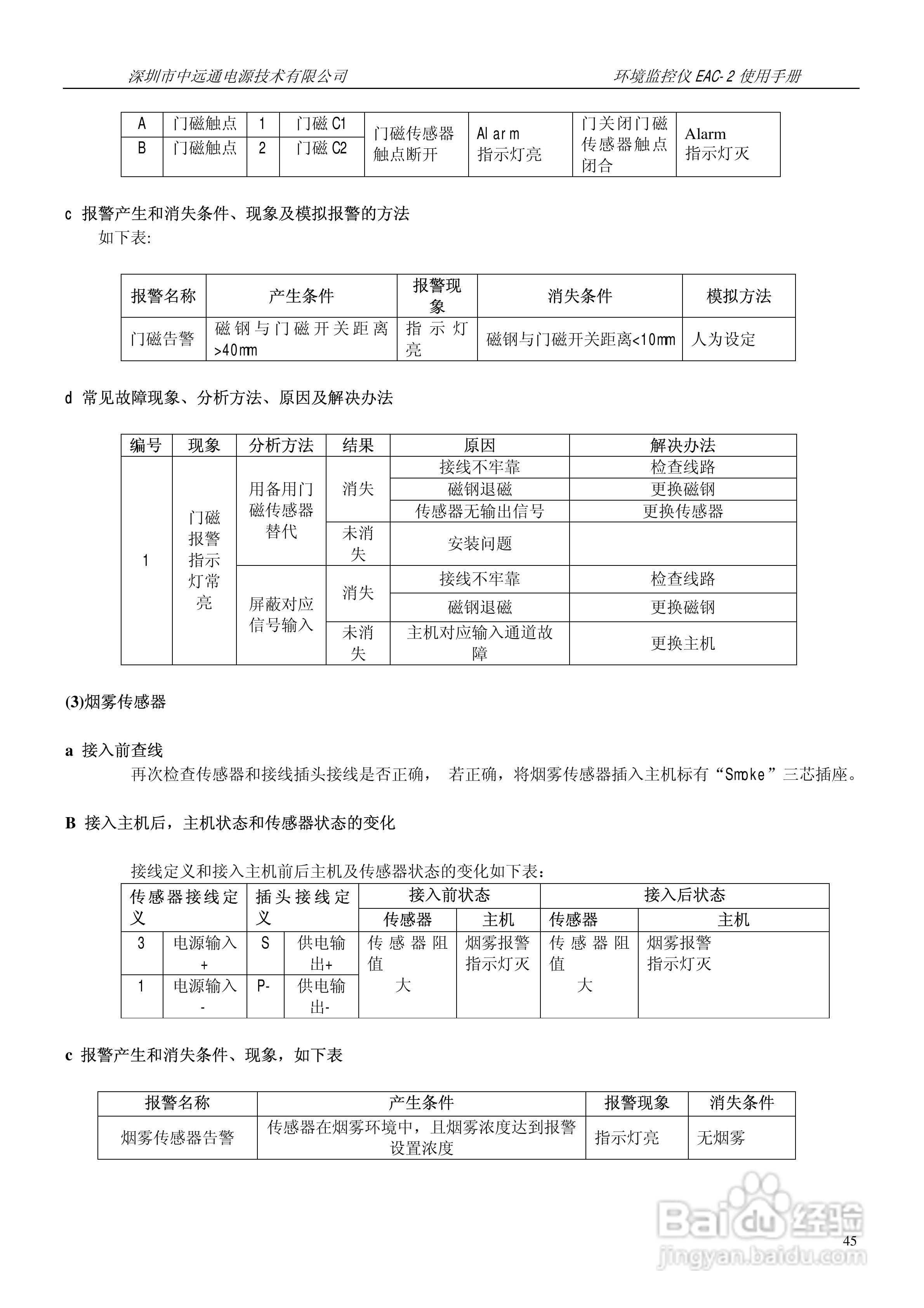 中远通电源机房环境监控仪EAC-2使用手册:[5]