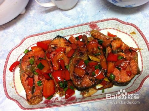 焖煎野生三文鱼