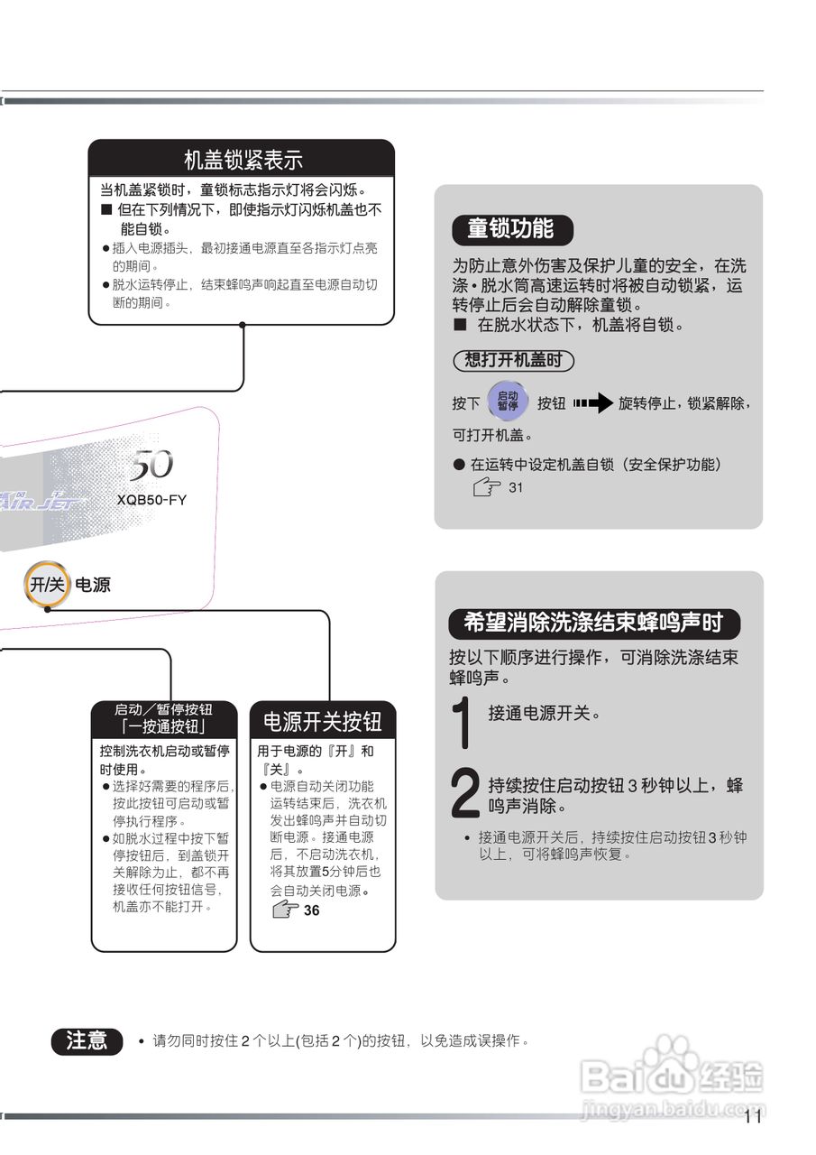 日立XQB50-FY冼衣机使用说明书:[2]
