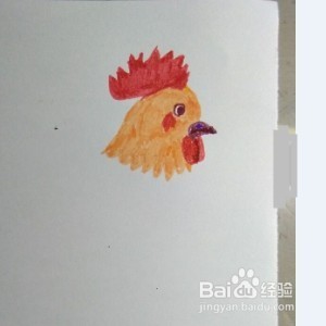 公鸡画法教程(3)亲子简笔画,公鸡怎么画?