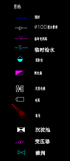 cad繪製施工平面佈置圖