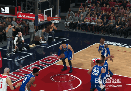 NBA2K19游戏空档位中投上篮技巧