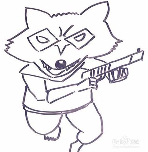 伴儿成长简笔画系列-怎样画狐狸简笔画