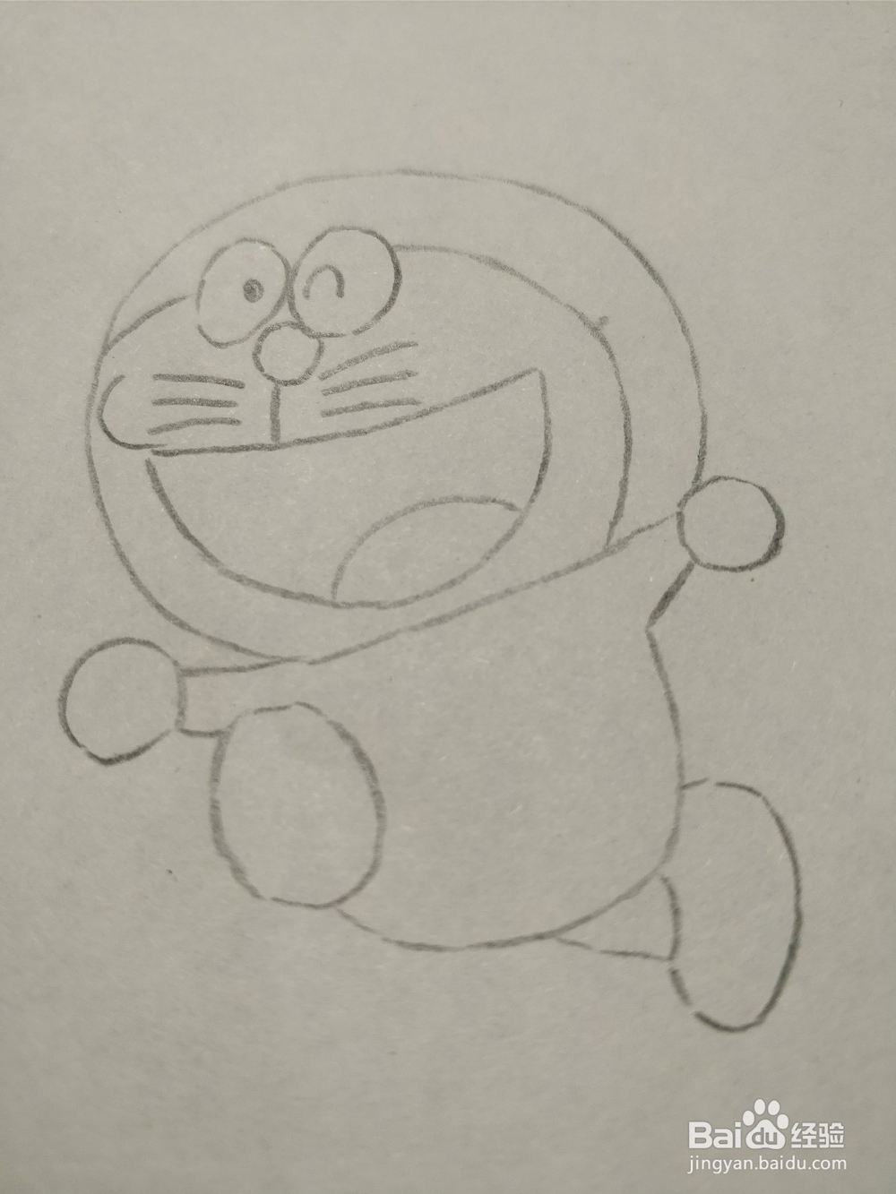 简笔画画机器猫