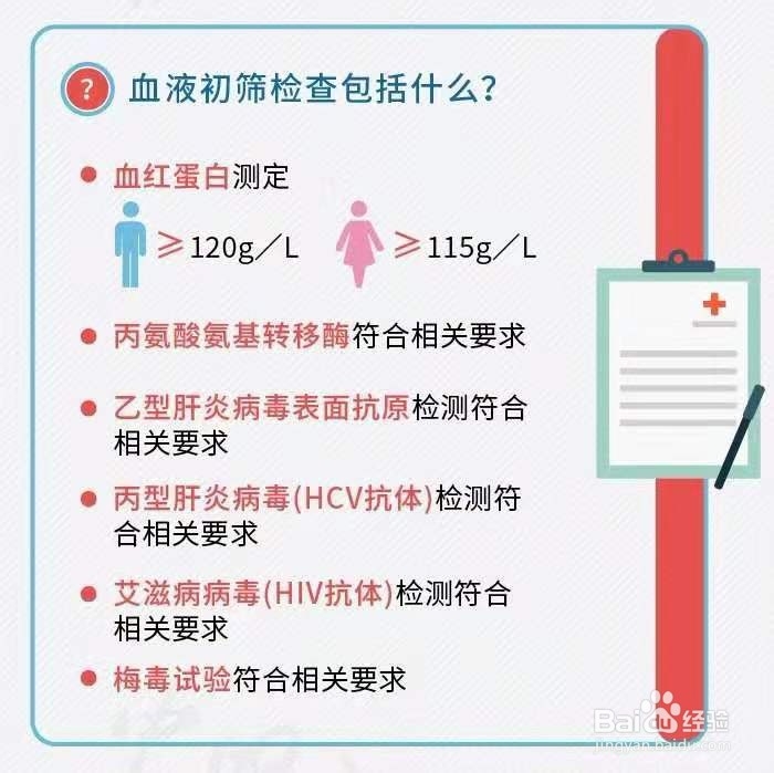 无偿献血流程