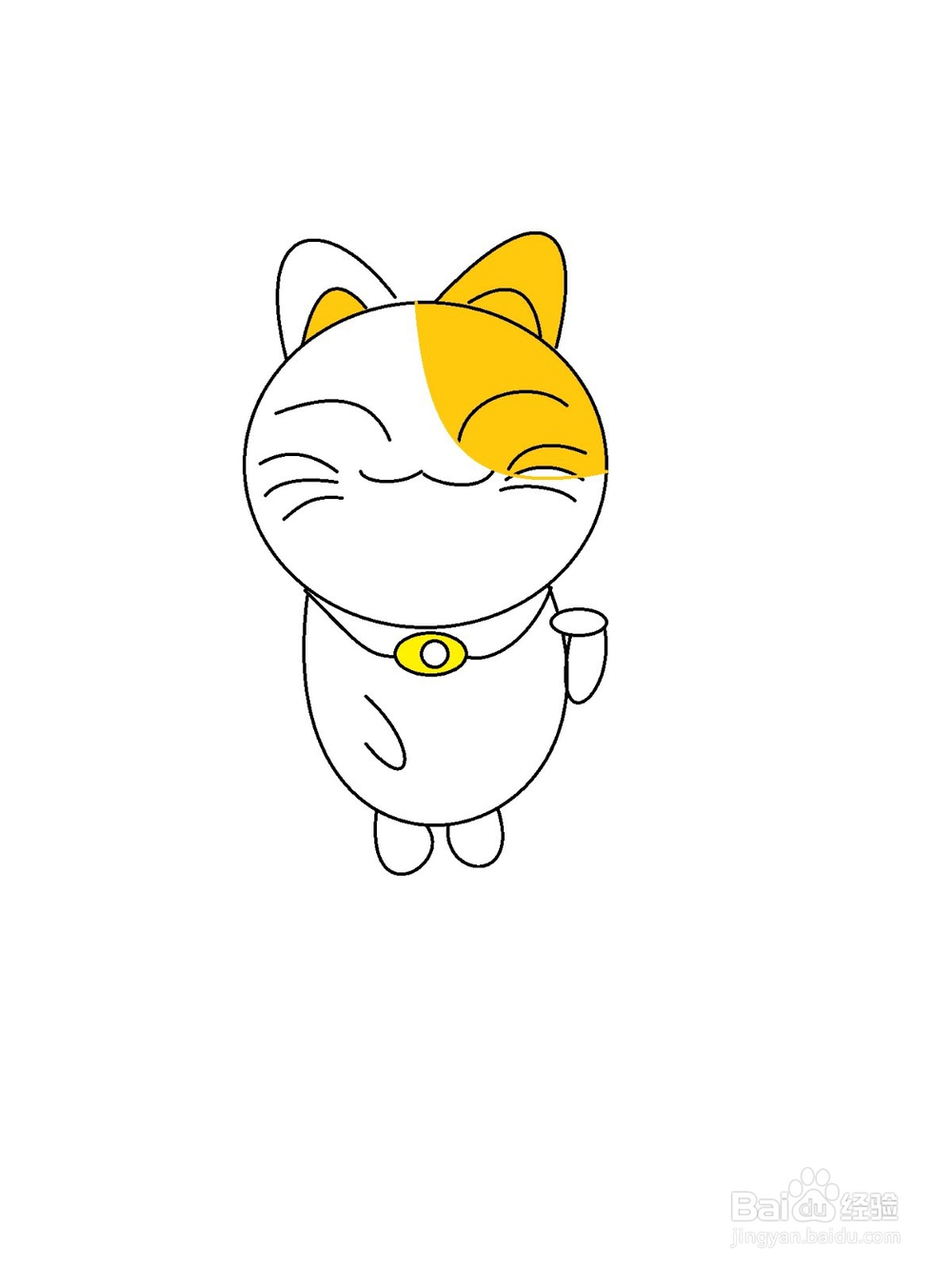 <b>可爱招财猫的简单画法</b>