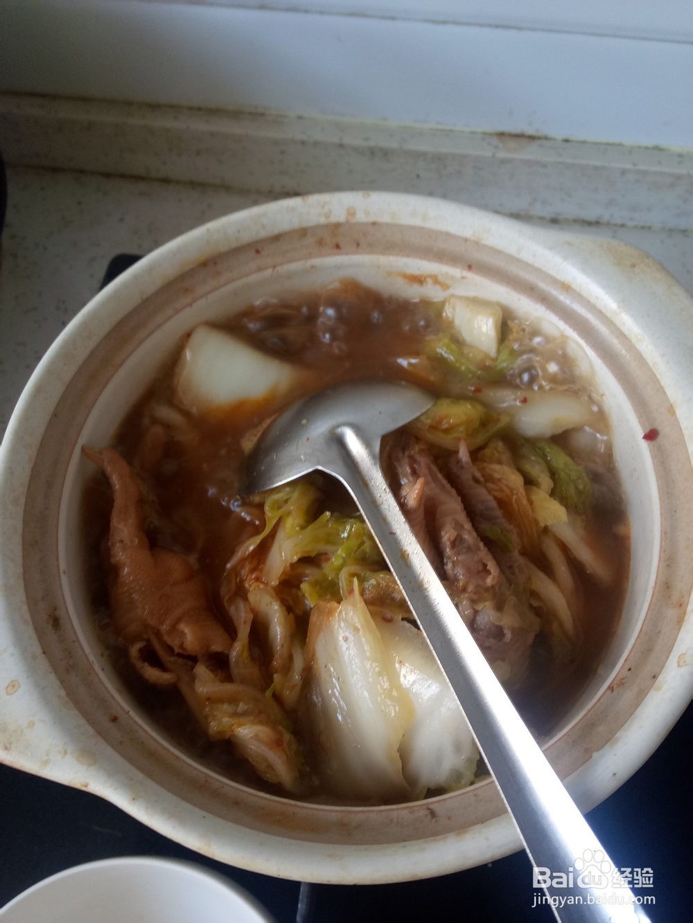砂锅卤鸡爪炖白菜