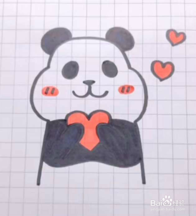 #我来了#简笔画熊猫怎么画