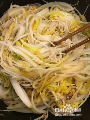 金针菇娃娃菜的做法