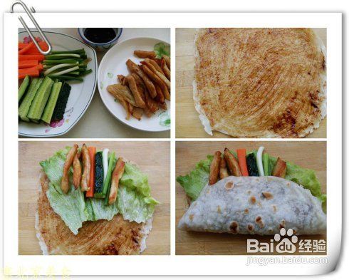 10元为全家制作一顿营养丰富的早餐老北京鸡肉卷