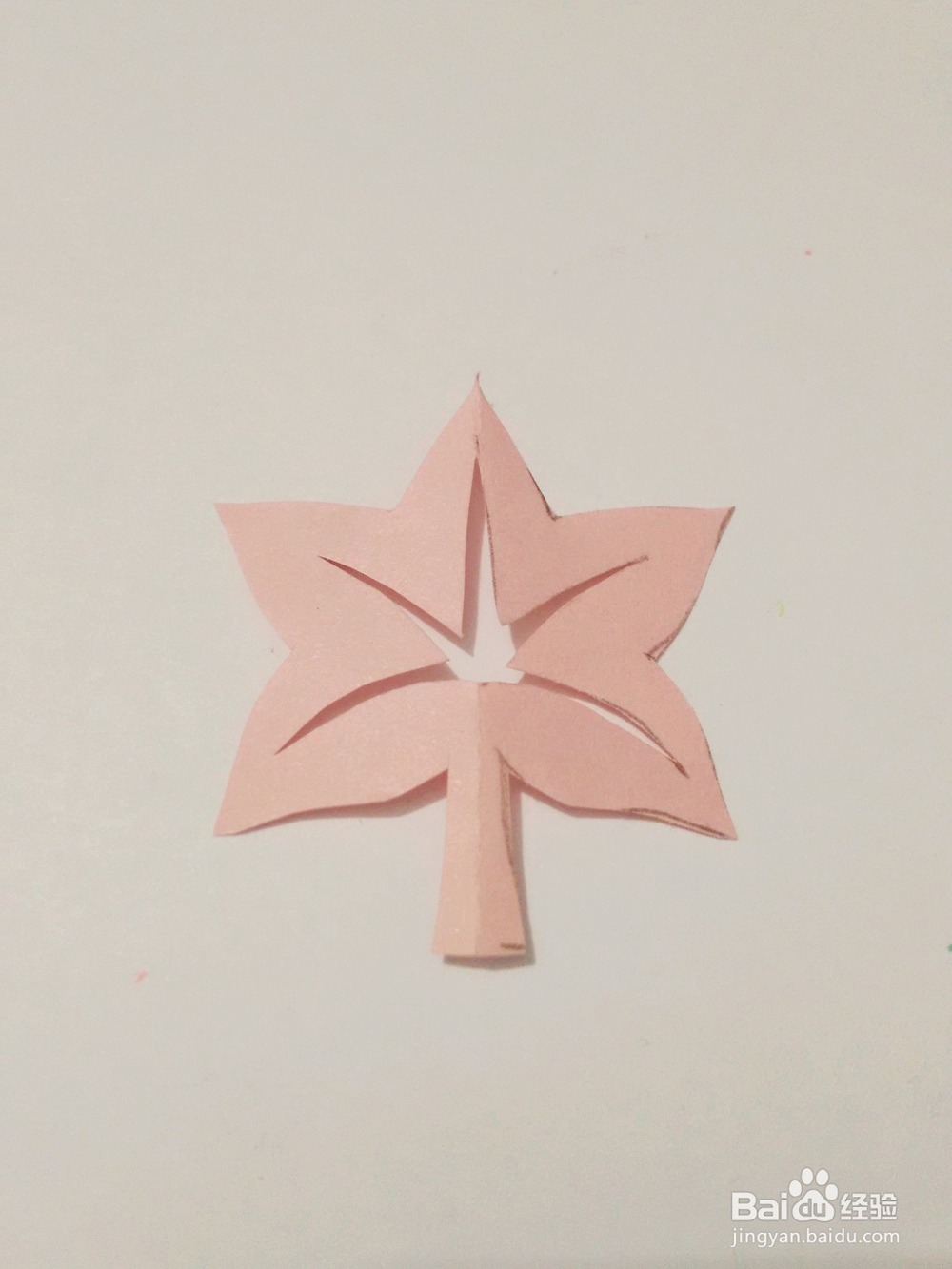 一片红叶怎么剪