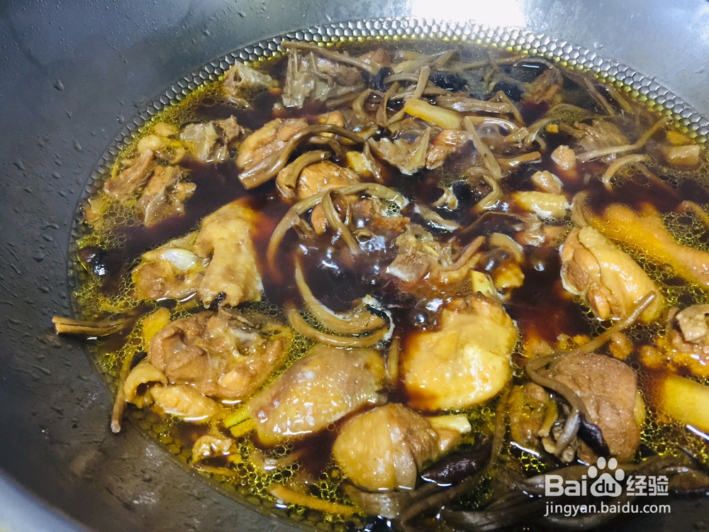 妈妈教我做的茶树菇川粉鸡肉