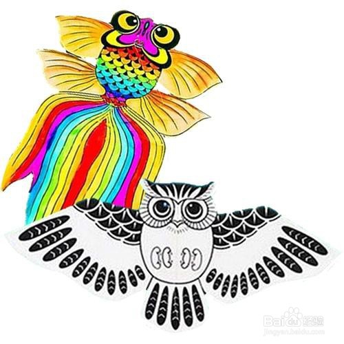 如何给风筝填色