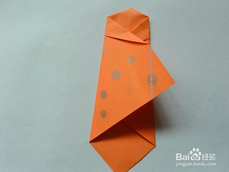 彩纸折领带的方法