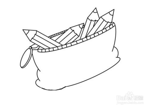 如何为孩子们画一个文具包