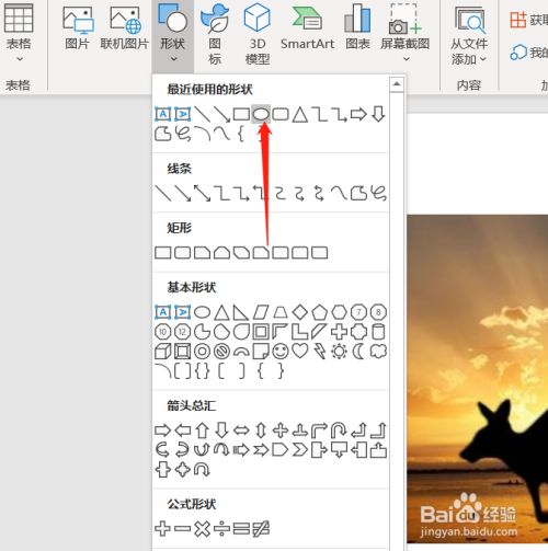 word中图片画圈标注