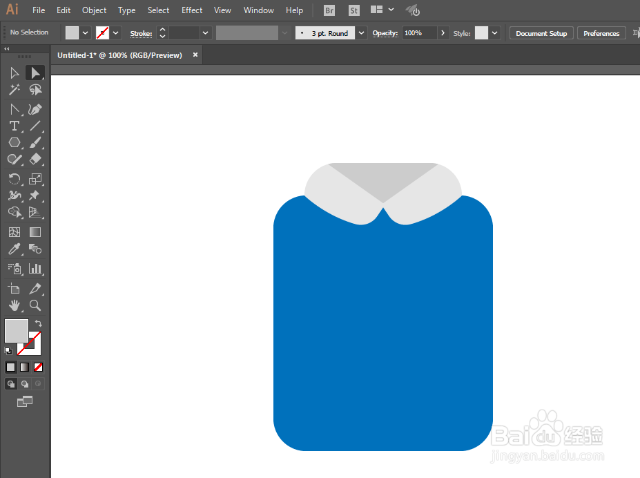 如何用ILLUSTRATOR绘制UI衬衫标识