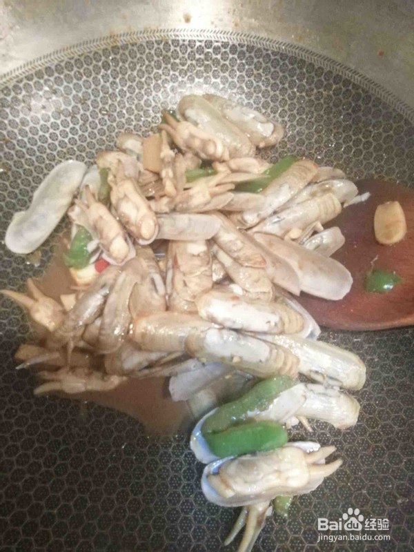 辣炒蛏子的做法