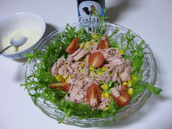 金枪鱼玉米沙拉