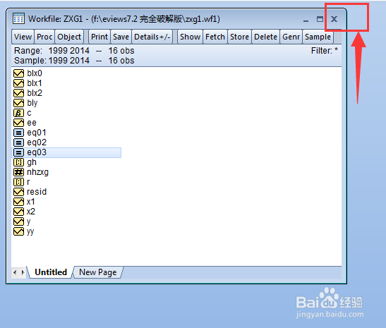 使用Eviews 7做自相关问题的检验