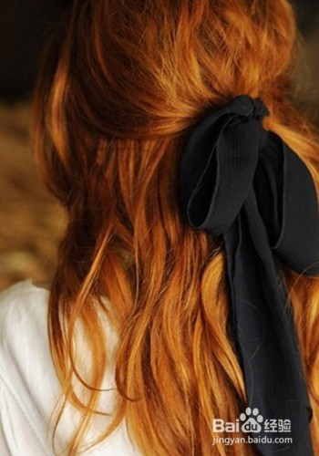 巧用蝴蝶结打造时尚亮眼发型