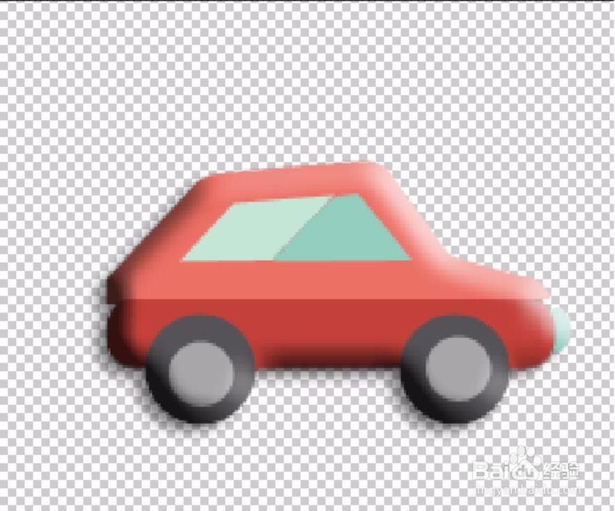 矢量小轿车绘制
