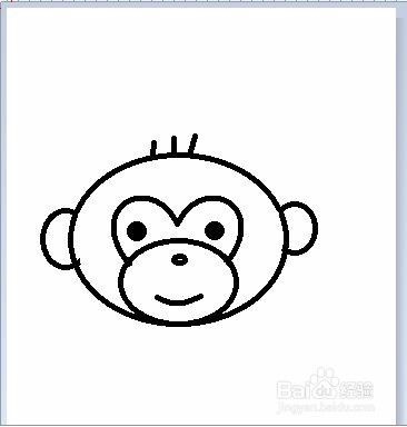 如何快速画卡通猴子