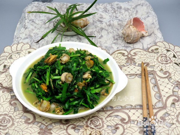 怎样做韭菜炒扇贝
