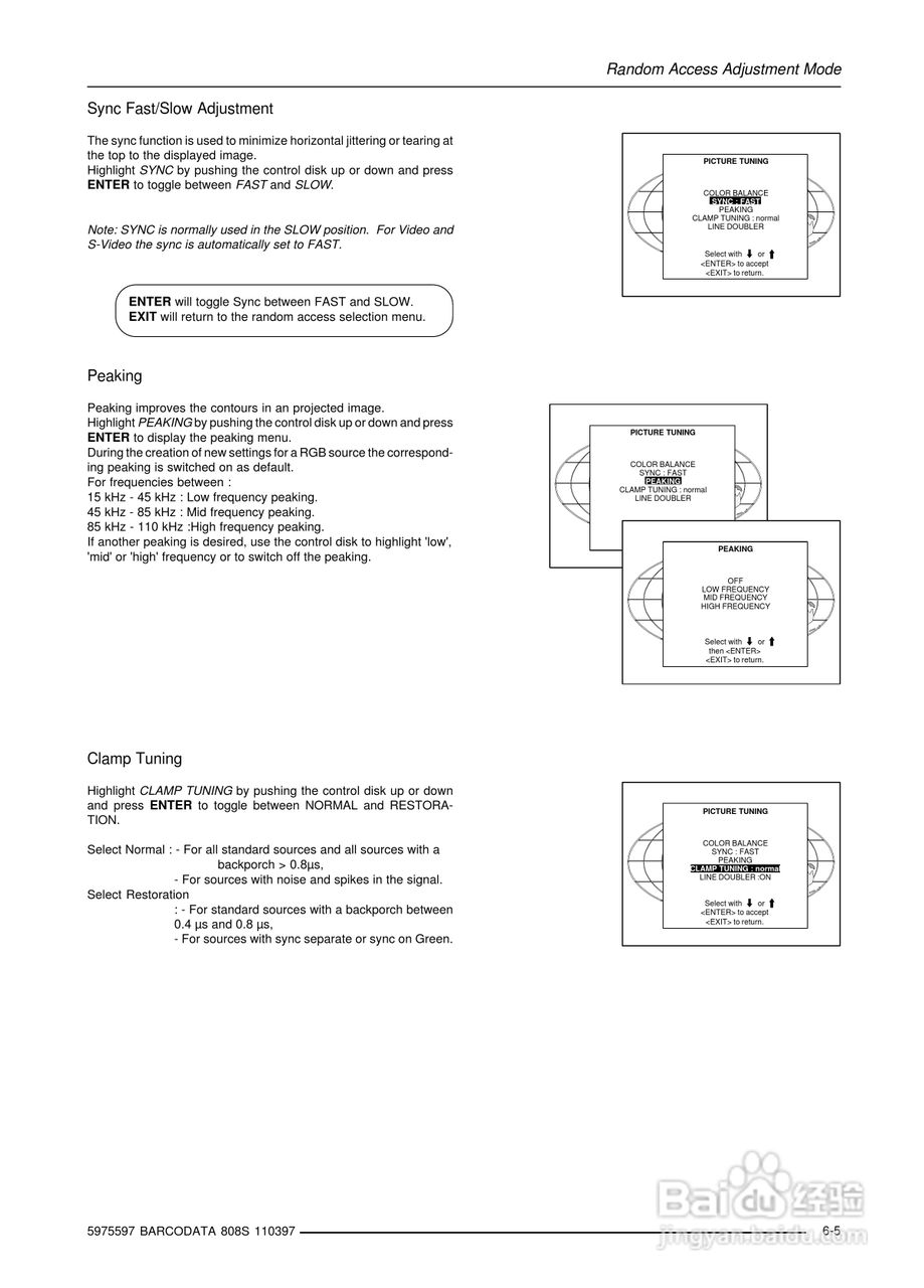 Barco巴可 DATA 808S投影机说明书:[3]