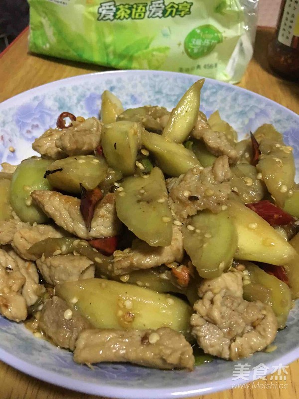 茄子炒肉的做法