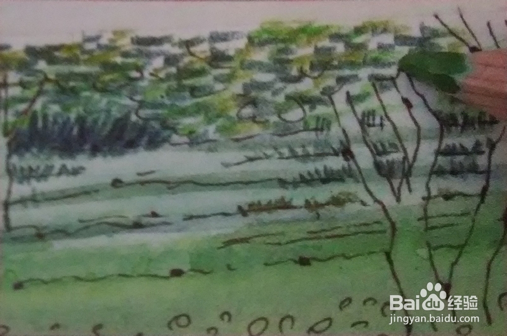 花草树木风景的画法