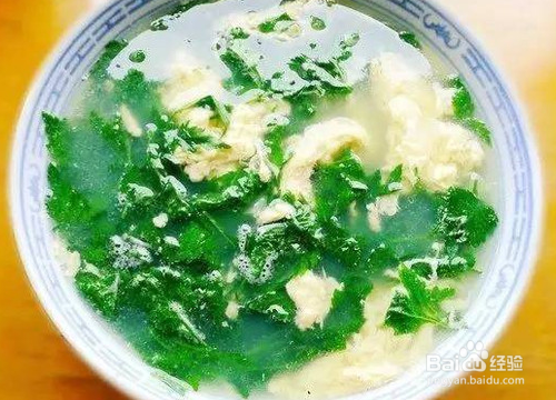 芹菜叶鸡蛋汤
