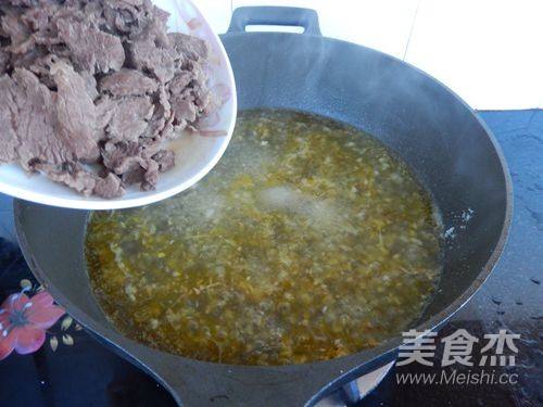 酸湯牛肉片的做法