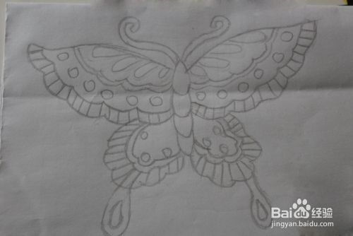 儿童画蝴蝶风筝的画法