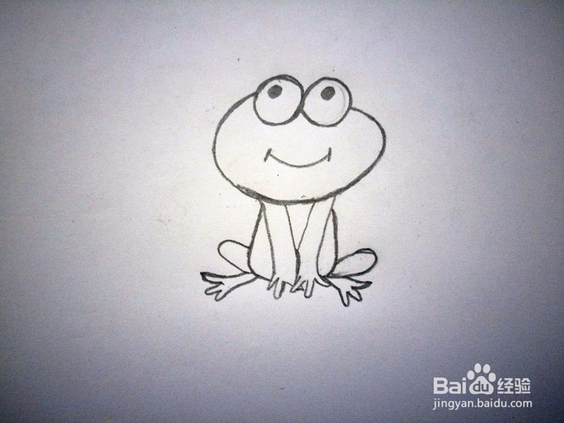 儿童简笔画—小青蛙的画法
