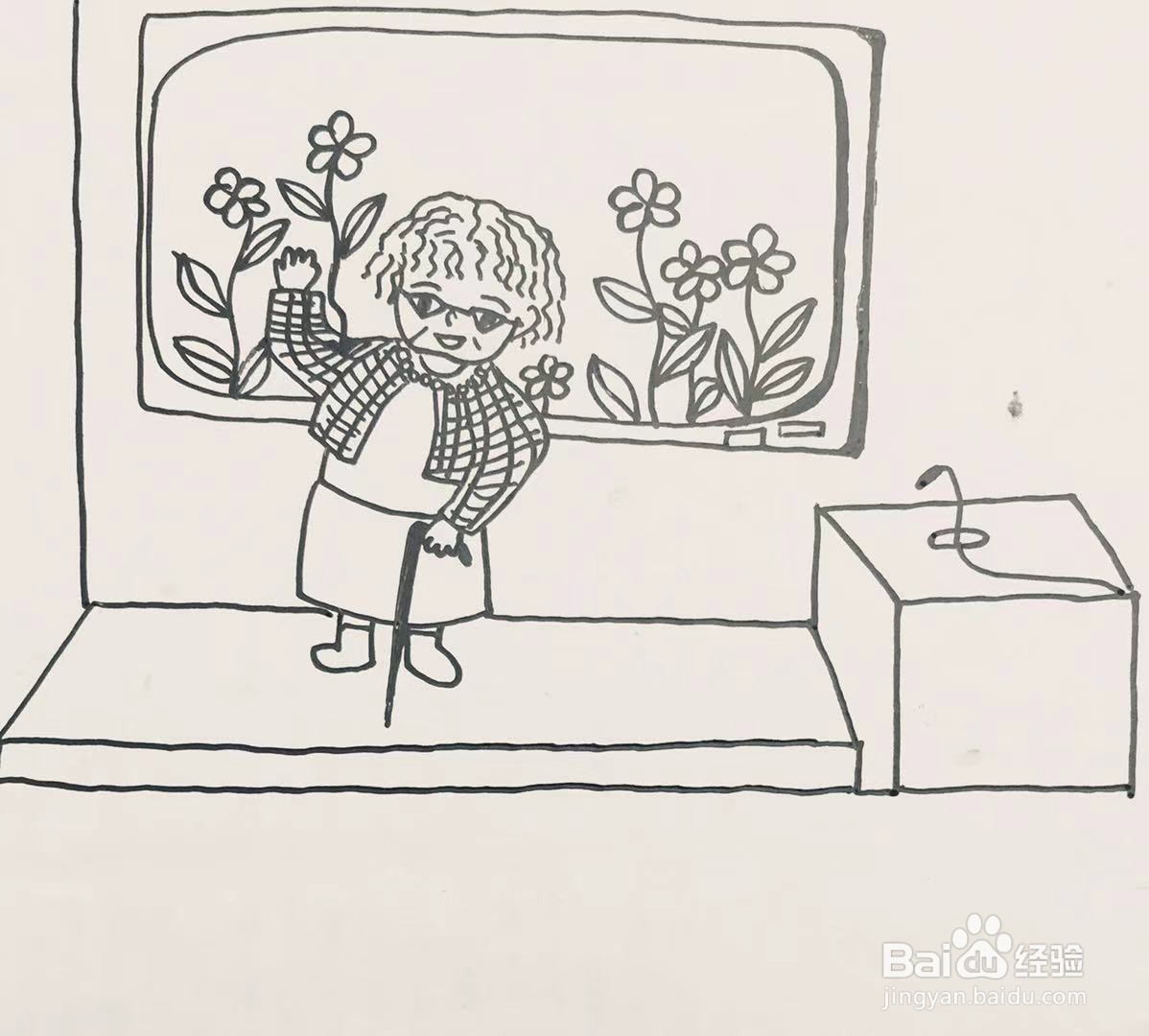 插画教程之美术老师和学生