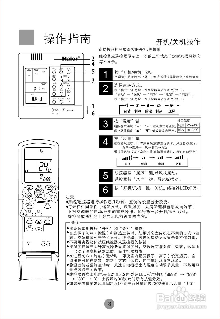 海尔KMR-40G空调使用说明书:[2]