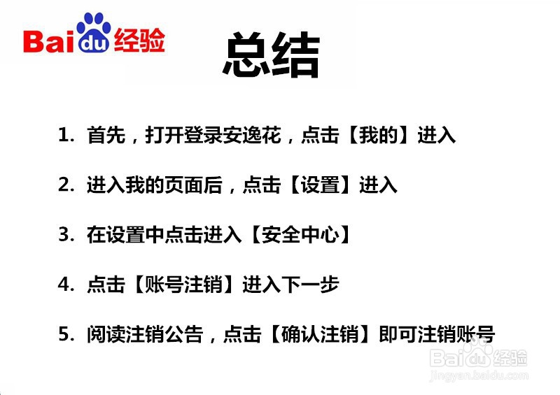 安逸花不想用了怎么办？如何注销？
