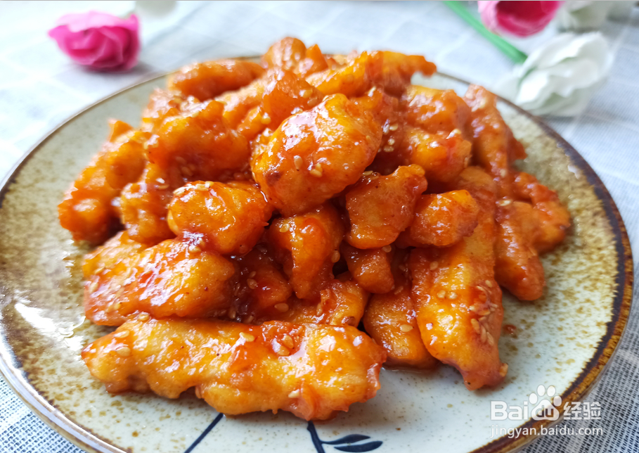 糖醋鸡胸肉的做法