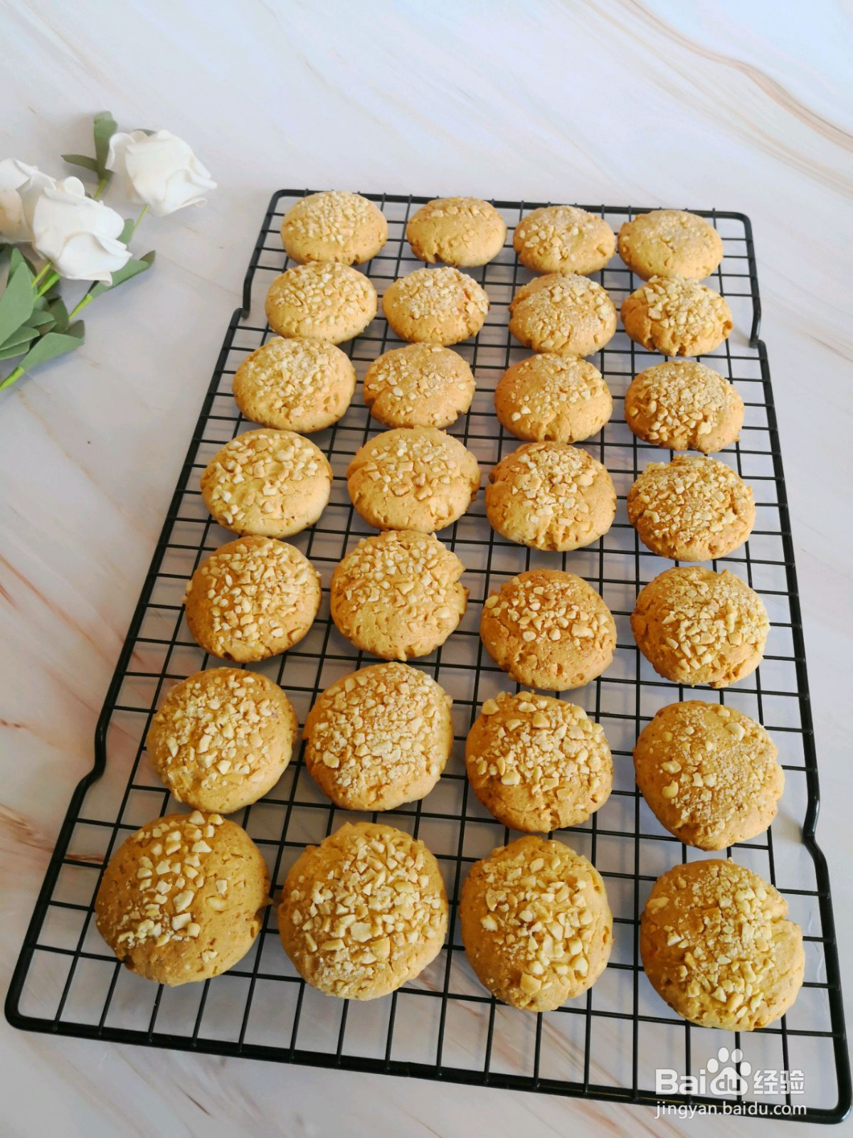 酥酥脆脆的花生酥饼的做法