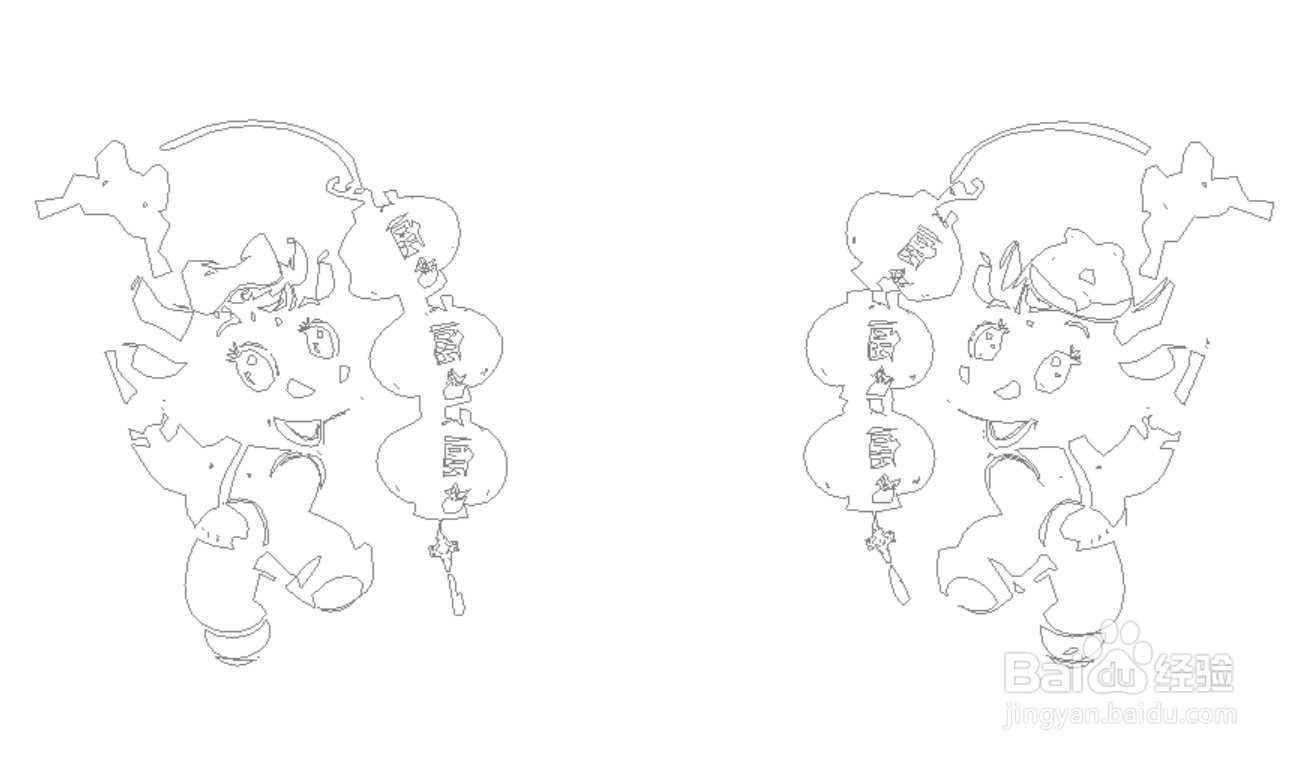 牛年大吉的简笔画