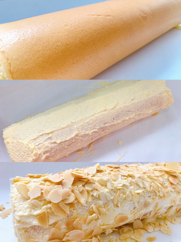 咸奶油杏仁蛋糕卷