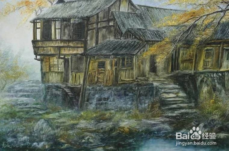 山水画刀画小路欣赏