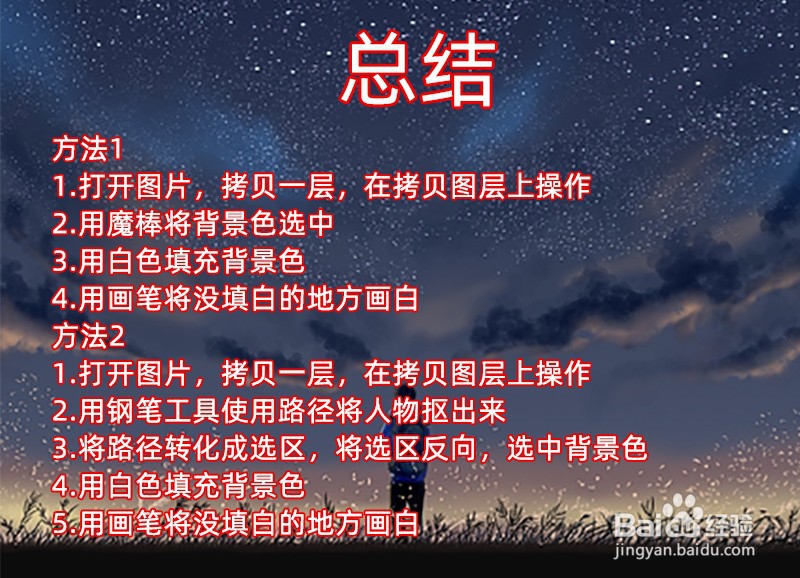 PS如何把照片背景变成白色