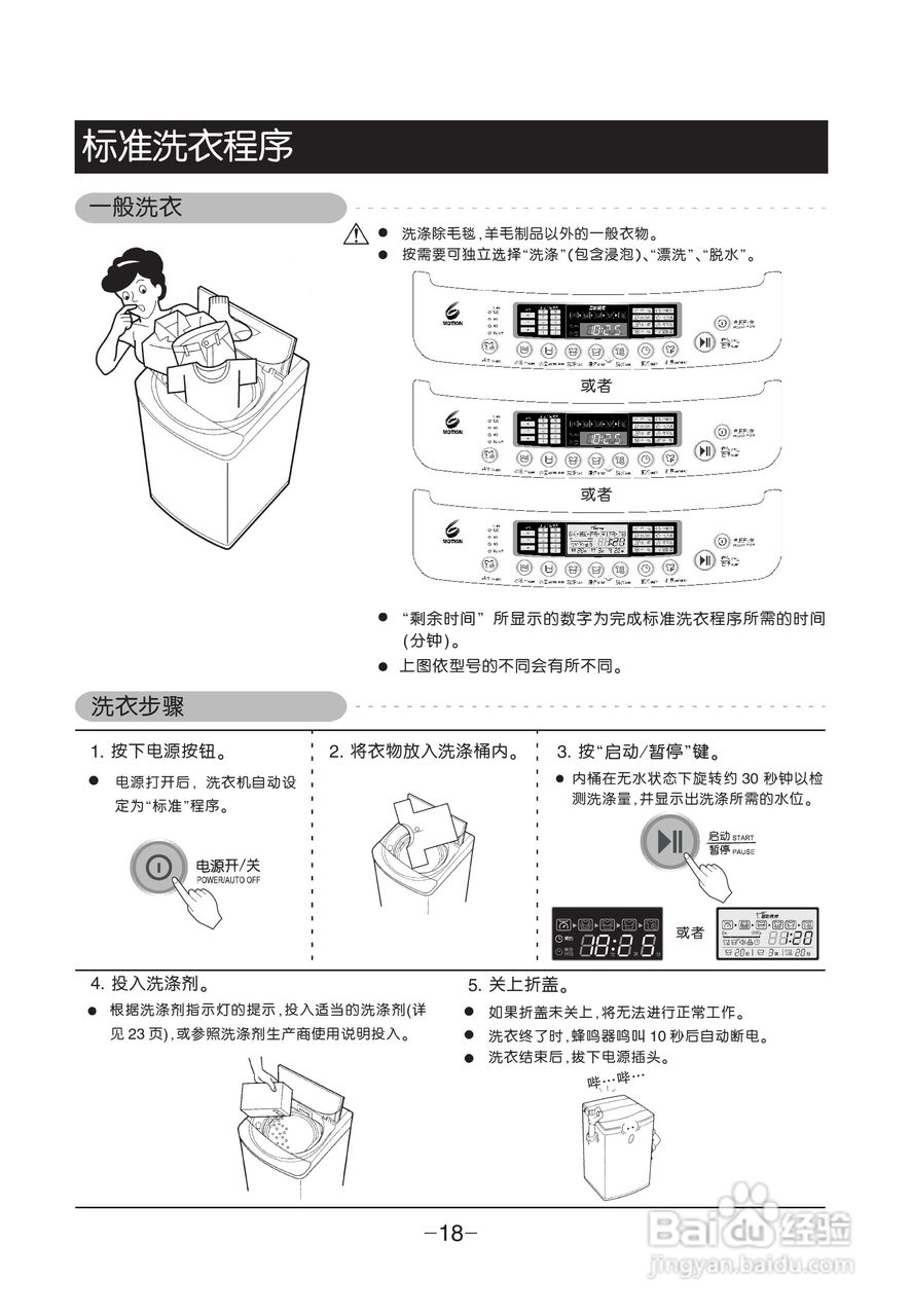 LG XQB65-S3PD洗衣机使用说明书:[2]