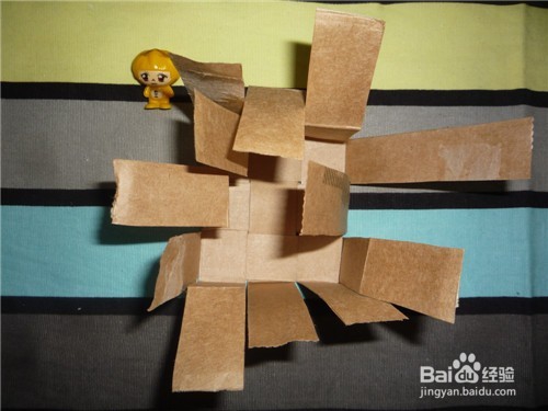 旧物改造----牛皮纸购物袋改造的小花篮