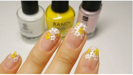 小雏菊美甲教程