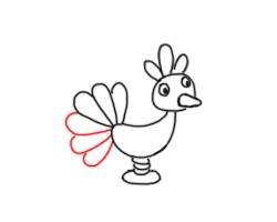 怎么画--孔雀摇摇椅