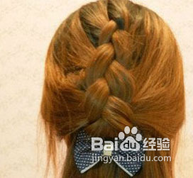 韩式蜈蚣辫编发图解