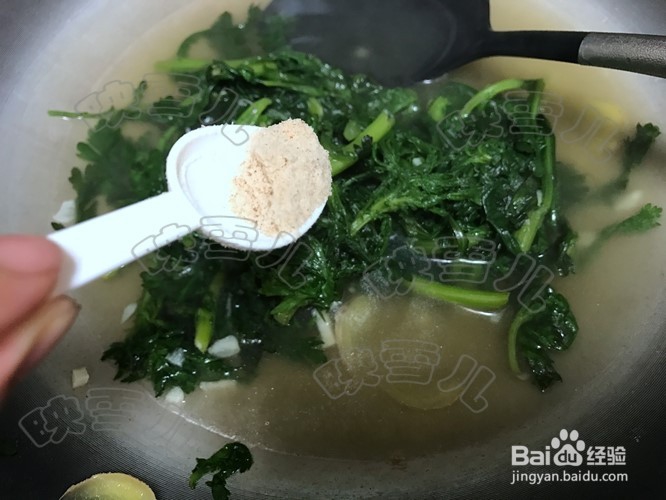 盐水煮唐蒿菜